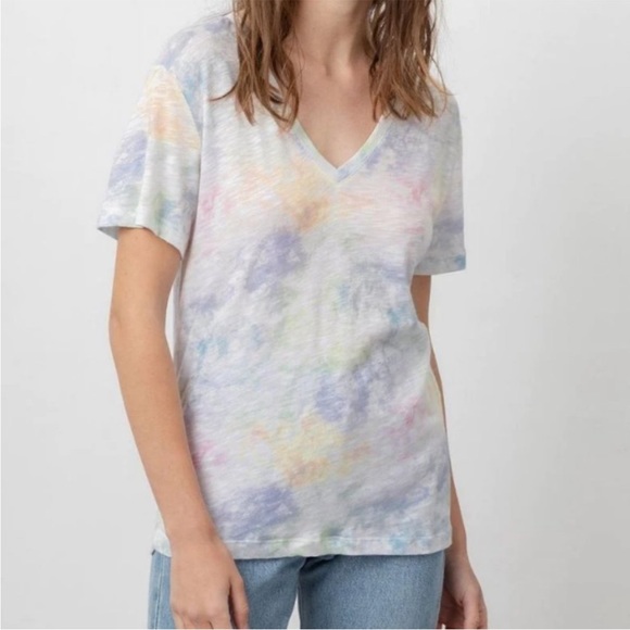 NWT RAILS CARA V NECK RAINBOW TIE Dye size Small - Picture 6 of 8